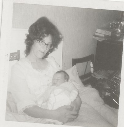 mum with 7 week old helen