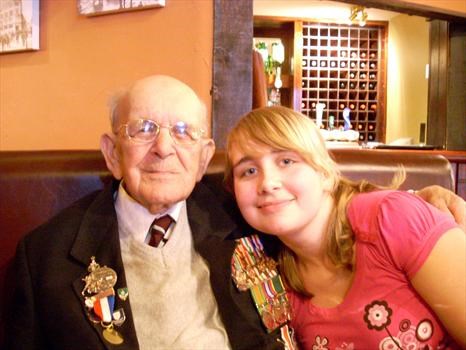 Me and my grandad, out for a meal, 11th November 2006/2007...Loved and looked up to more than anyone