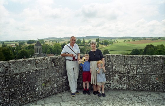 On holiday with first grandchildren in France