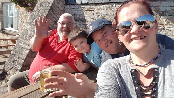 Having a drink at The Exeter Arms Barrowden. We have had some fun times here. You will be greatly missed by Tony Max and Dee x x x 20180929 145752