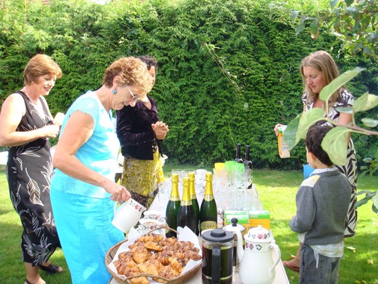 She loved entertaining large crowds in her beautiful garden!