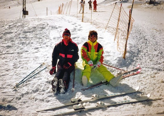 Pete & Susan 1992 - skiiers extraordinaire