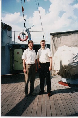 Philip & his father in Russia