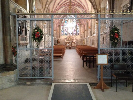 The Lady Chapel Chichester Cathedral I go here to be near you & think
