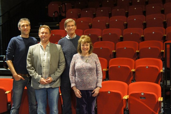 At Minerva Theatre Chichester with the seat dedicated to Philip member of the Chichester Youth Theatre 1987 -1997