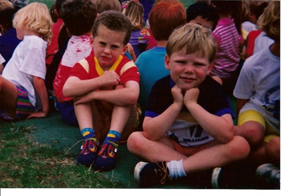 Nick with Jonathan at the Wendy House Playgroup