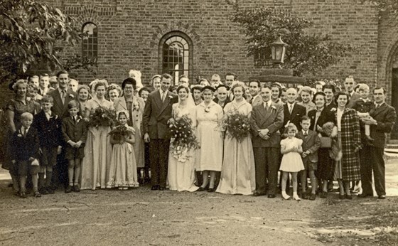 Terry, his mum, me and mine plus other family members at my brother Ralph's wedding