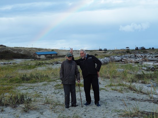 Terry and Dad - October 2017…Terry always had to have fun