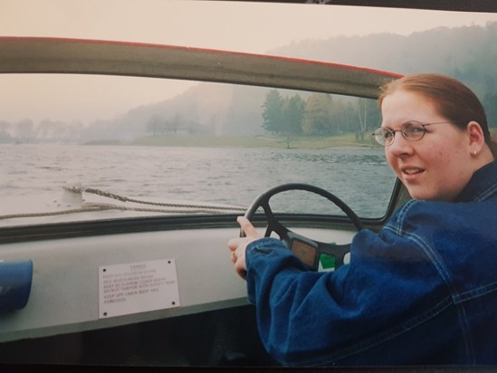 Boating on Windermere .. hilarious and terrifying when we cut up the passenger ferry
