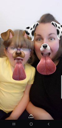 Erin and Vicki loving the snapchat filters ??