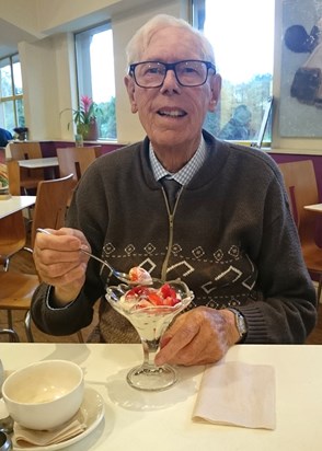 Dad, June 2019 - wish we could be sharing strawberries and cream this Father's Day