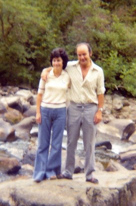 Mum & Dad at Rumblin' Brig;  July 1976