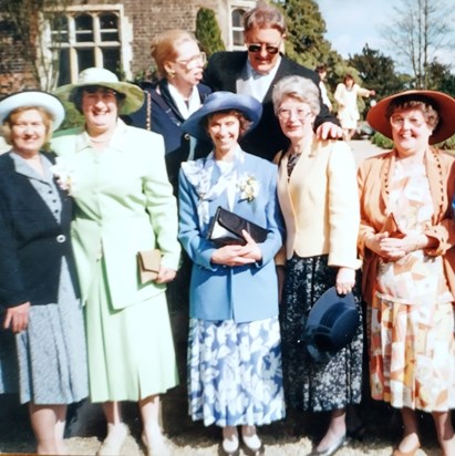 Ladies at a wedding April 95