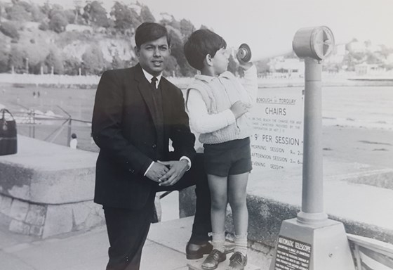 Me and my Dad, Torque '67. On holiday in a suit and tie