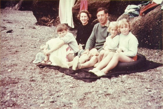 Family on Beach