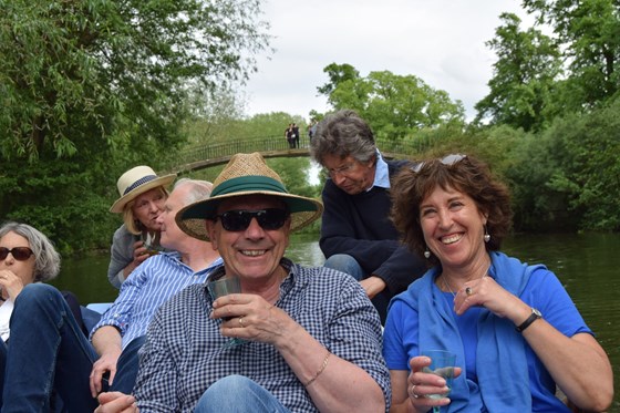 With friends. Punting in Oxford.