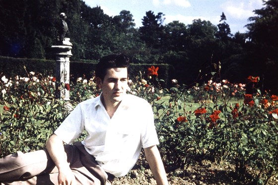 George in the Rose Garden at Roundwood