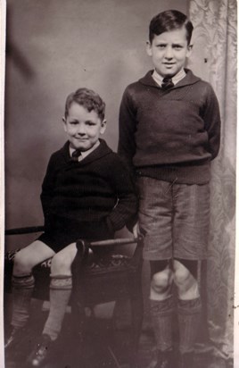 Malcolm and Chris.  Circa 1940?