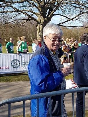 One of Dads many roles in Athletics, photo of officiating at Sutton Park Road Relays.  Lots of happy memories. 