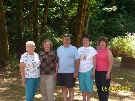 Jim and His sisters at 2006 family reunion