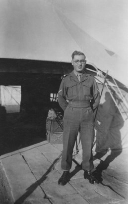 In uniform during National Service - Maida Camp, Fayid, Egypt (1951)