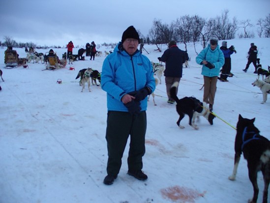 About to go dog-sledding - Norway (2014)