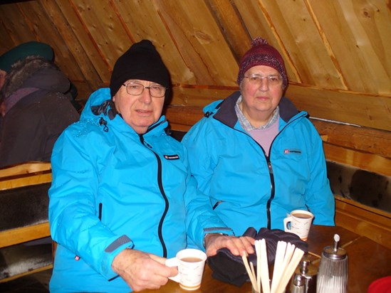 Warming up after dog-sledding - Norway (2014)