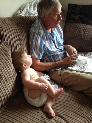 Daddy with Grandson Arthur 2013