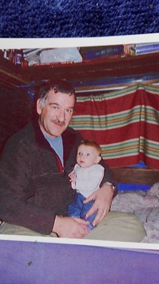 dad meeting grandaughter aoife for the first time.. ireland 2003
