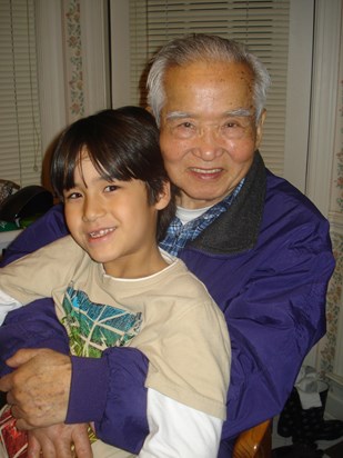 2010 Dec - Dad posing with Steven