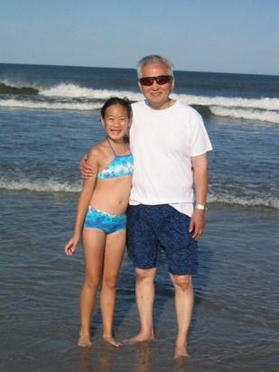 2004 July -- Dad and Amelia; Cape May Beach Trip (visiting John)