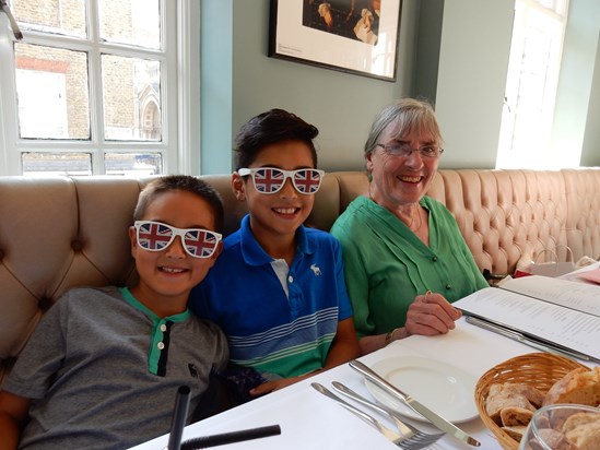 Annette with Mori and Tomi during our visit in 2016. I am really grateful for this short visit. ~Mark Gilbert