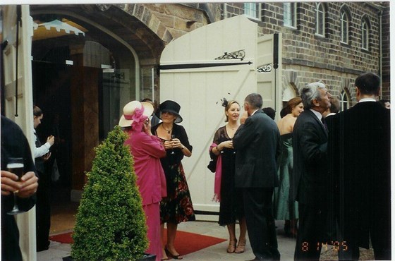 Annette & Guests at Ellie and Phil's Wedding,  Ripley, Yorkshire, 14-08-2005