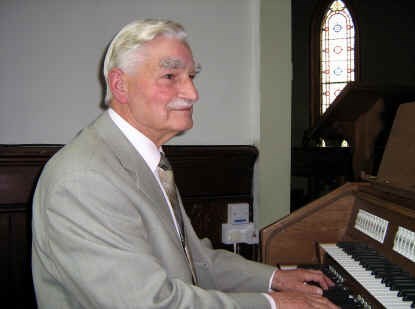 Nigel George, organist at Corsock Church, Dumfries & Galloway 1990 to 2011.