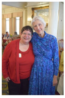 Pat with Sheri Sullivan, founder of Dinners With Love (April 2019)