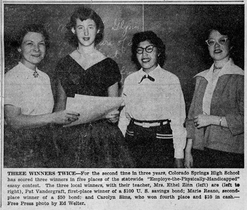 likely not the only essay-writing contest Pat won in high school; she never mentioned it...  would love to see the essay!
