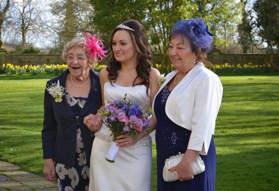 May, her grandaughter Jennifer, and daughter Tina - March 2014