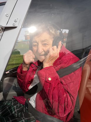 May taking a helipcopter ride over London for her birthday - Oct 2018