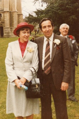 Mum and Dad at a Wedding in Scotland many years ago. The man in the background is my Uncle David Bull, also much loved and very much missed by many.