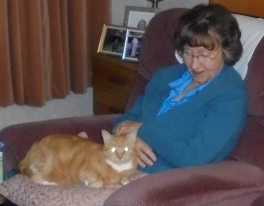 Mum and her Cat Missy 
