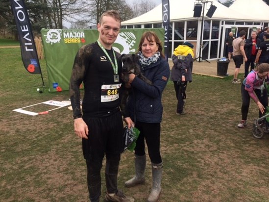Completed 10k Mud Run. Proud Mom and Bertie. 11/03/17