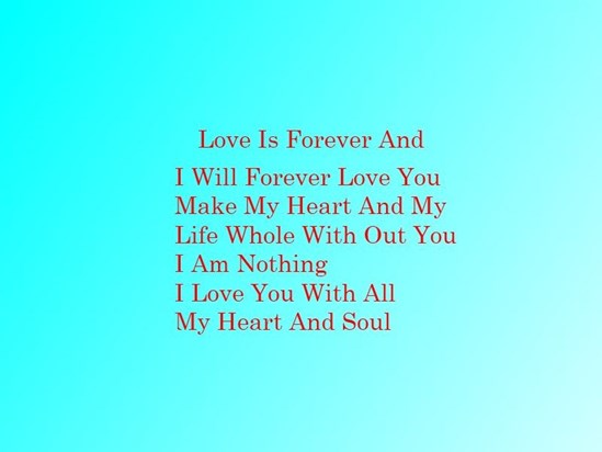 LOVE IS FOREVER (2)