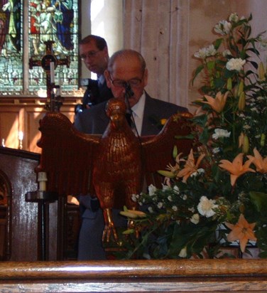 Grandad speach at David and Sam wedding 2003