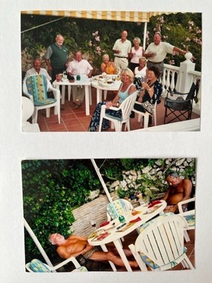Mike and Ann's legendary Spanish BBQ, before and after!