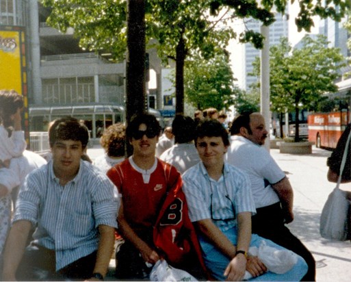 John, Michael, Gregg and Mr. Levy.  ~1986?