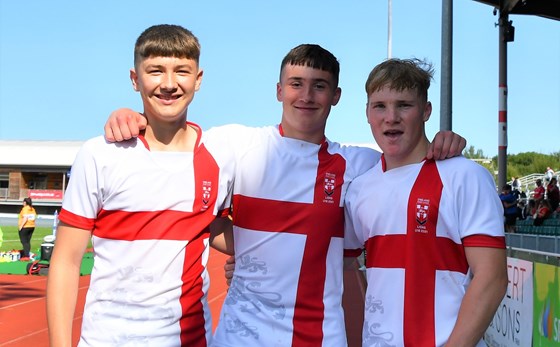 Logan, Ashton and Scott, England U16s in Wales