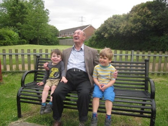 2014 George, Nathan and Sam in the park