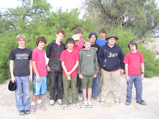 Members of Troop 642, Death Valley Campout