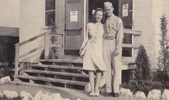 Wedding Day, Camp Howze, Gainesville, TX, July 18, 1944