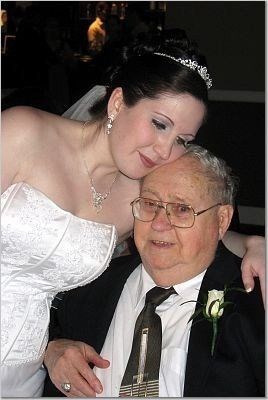 Grampy and one of his granddaughters Katie (me) 2007
